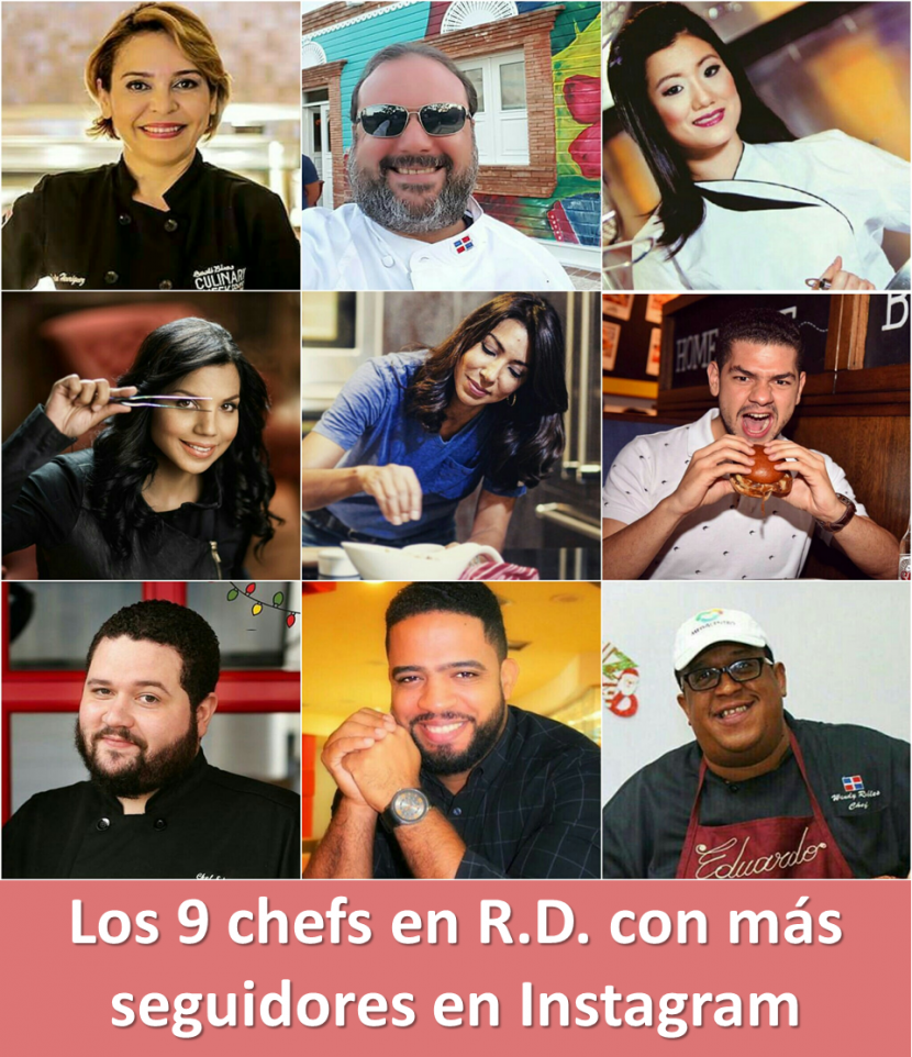 Los 9 chefs en R.D. con más seguidores en Instagram AFuegoAlto