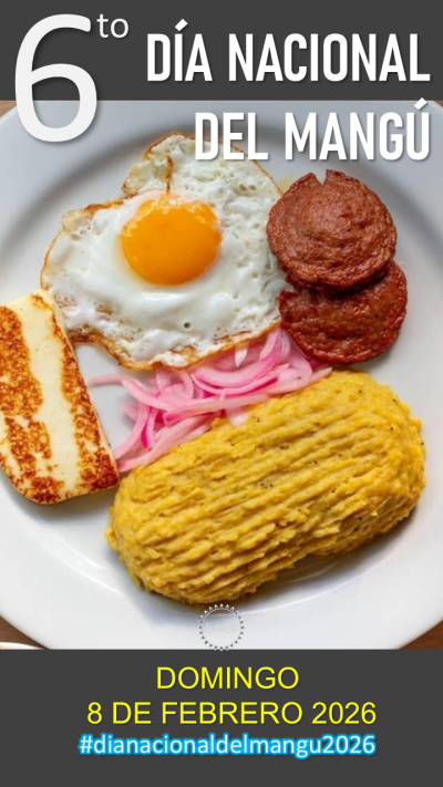 Participantes en el 6to. Día Nacional del Mangú